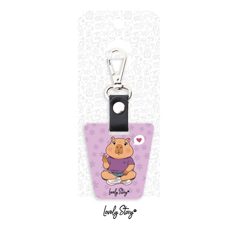 Porta-chaves Capivara Love ice