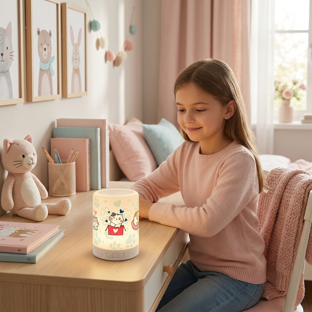 Candeeiro com coluna Bluetooth Lovely Story – Cat Whiskers