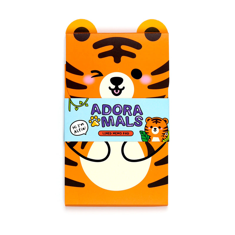 Bloco de notas flip Adoramals Tigre - Papelaria Encantada