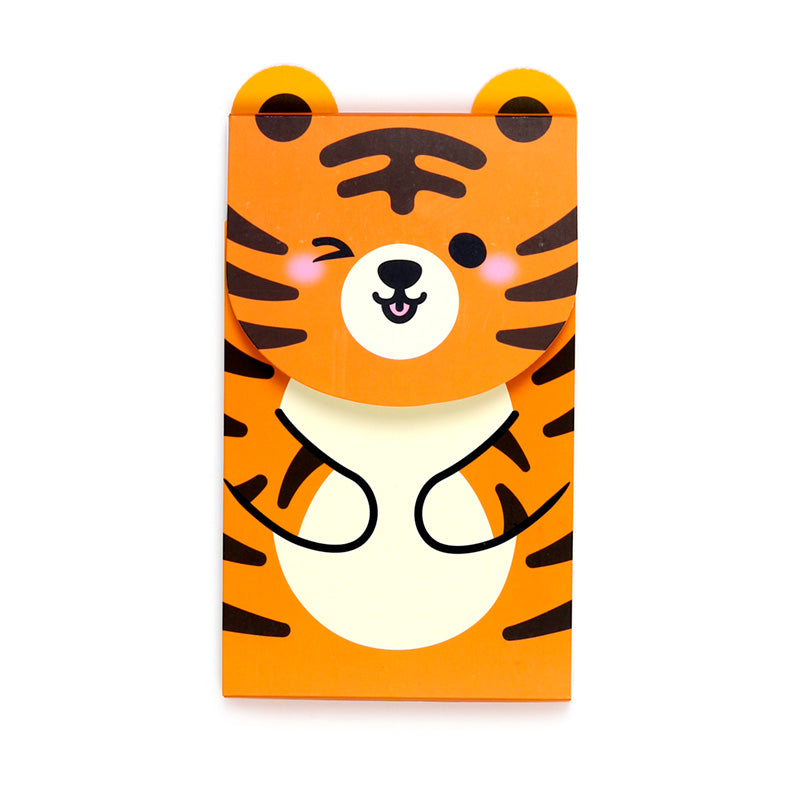 Bloco de notas flip Adoramals Tigre - Papelaria Encantada