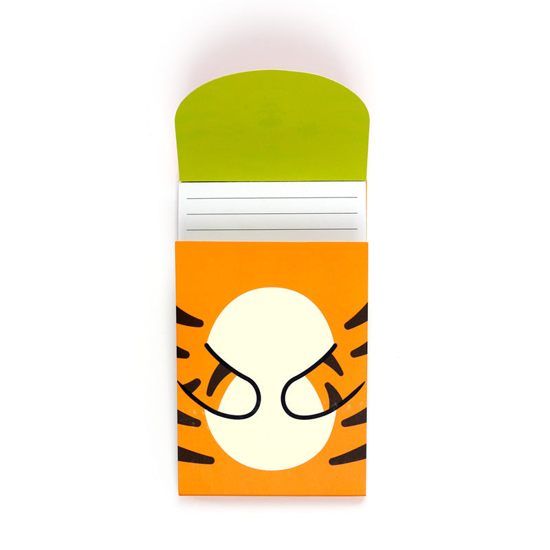 Bloco de notas flip Adoramals Tigre - Papelaria Encantada