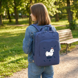 Mochila para portátil Lovely Story – Fluffy Friend – Azul escuro