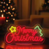 Lâmpada LED com efeito néon - Feliz Natal - É um sinal