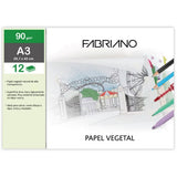 Bloco Papel Vegetal A3 90 g – 12 Folhas