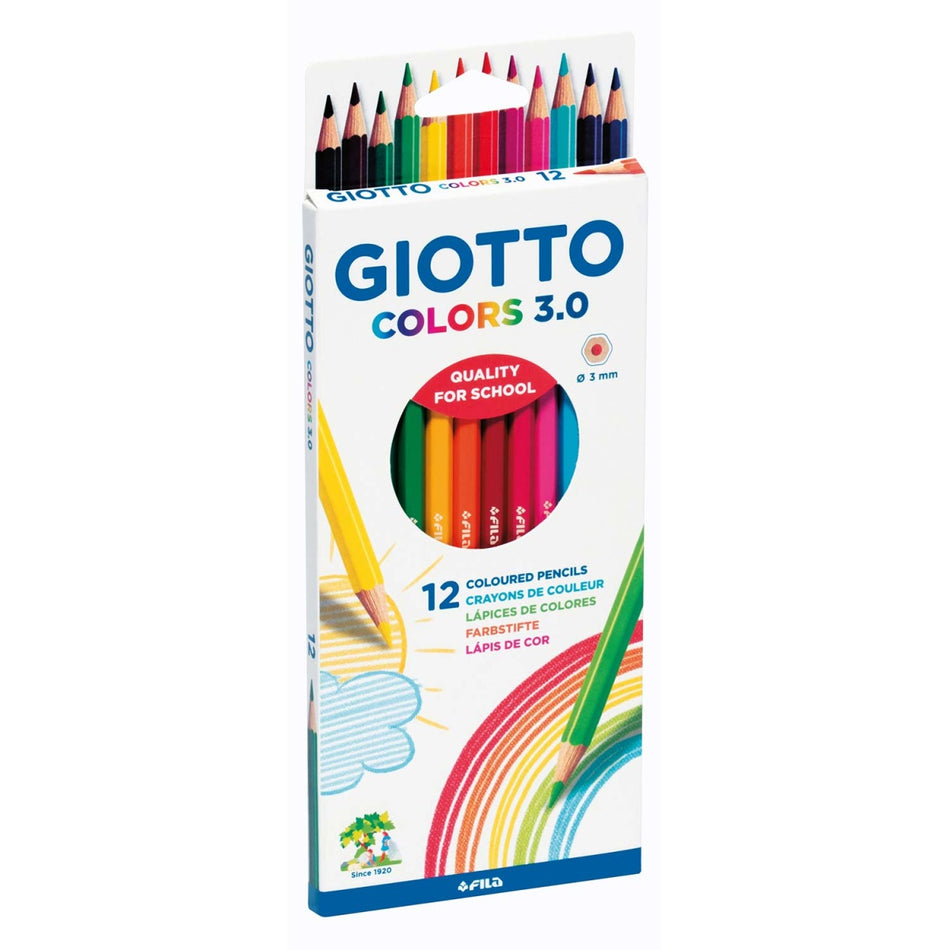 Lápis de Cor GIOTTO Colors 3.0 12 Cores