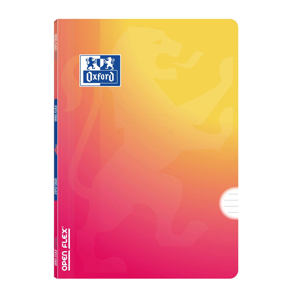 Caderno Oxford OpenFlex Gradient Amarelo/Vermelho Pautado