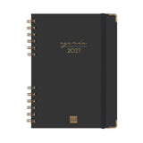 Agenda semanal A5 2027 espiral finocam Alma preto