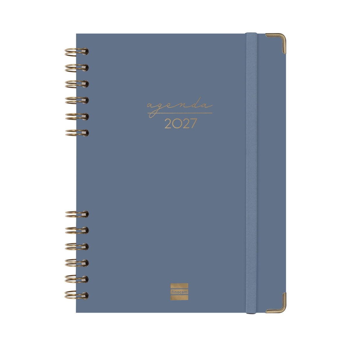 Agenda semanal A5 2027 espiral finocam Alma azul
