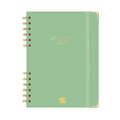 Agenda semanal A5 2027 espiral finocam Alma verde