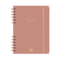 Agenda semanal A5 2027 espiral finocam Alma rosa