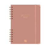 Agenda semanal A5 2027 espiral finocam Alma rosa