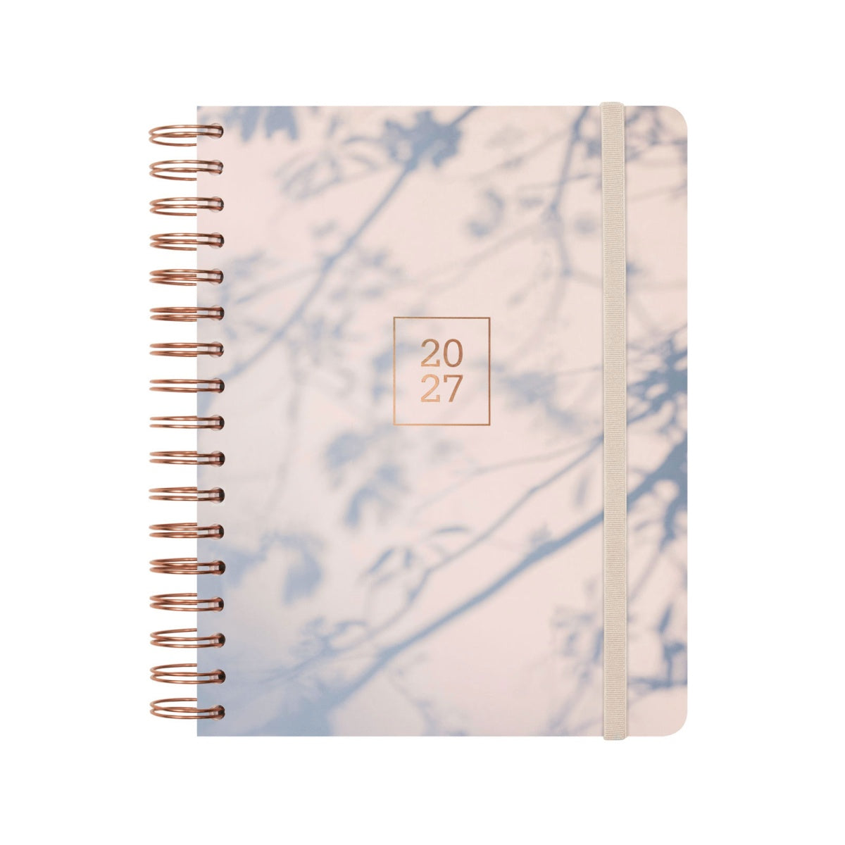 Agenda semanal A5 2027 espiral finocam Optimal cinza