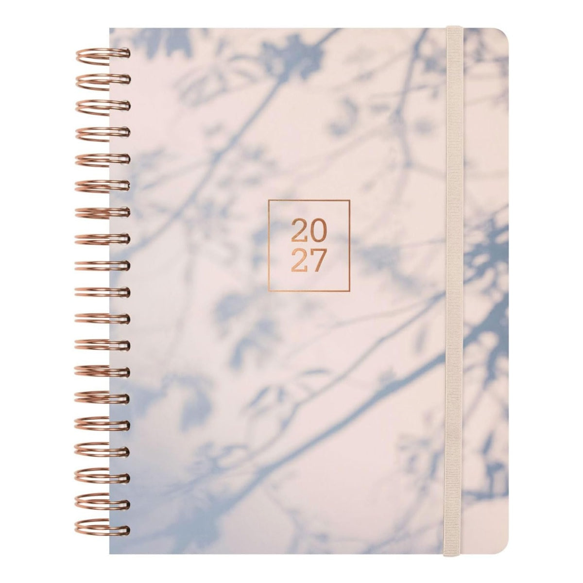 Agenda diária 176x250mm 2027 espiral finocam Optimal cinza