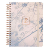 Agenda diária 176x250mm 2027 espiral finocam Optimal cinza