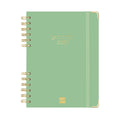 Agenda diária A5 2027 espiral finocam Alma verde