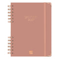 Agenda diária A5 2027 espiral finocam Alma rosa