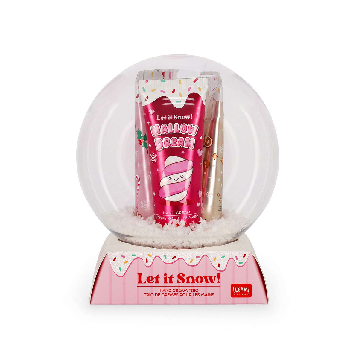 Conjunto de 3 Cremes de Mãos Legami Let It Snow! – Natal