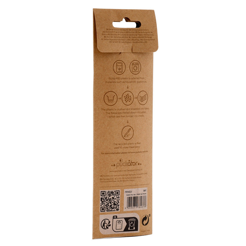 Reino Animal - Conjunto de 3 canetas ABS reciclado - Papelaria Encantada