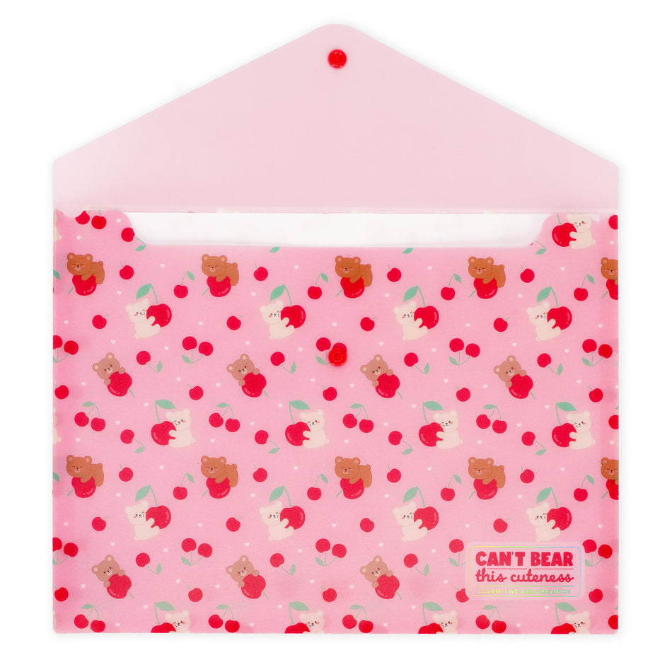 Porta documentos A4 Legami - Urso cereja