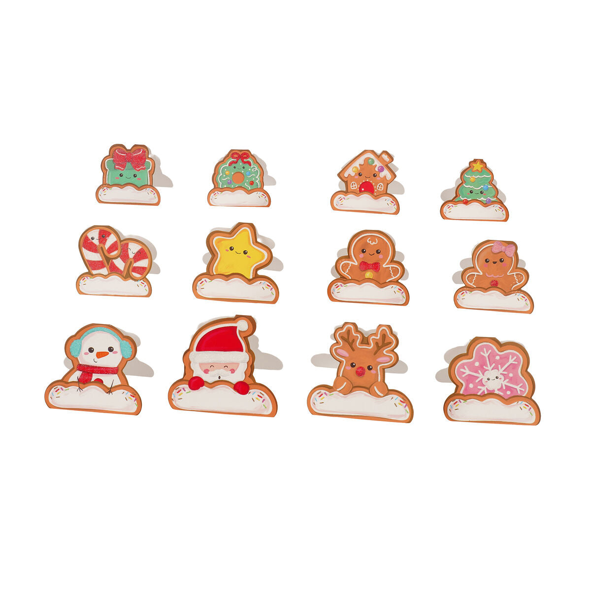 Conjunto de 12 etiquetas de Natal