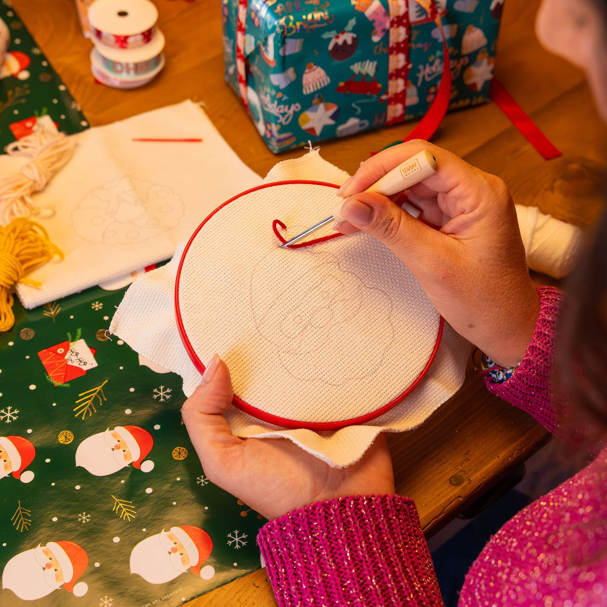 Kit de Punch Needle Legami – Decoração de Natal