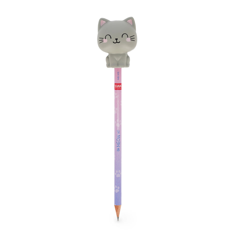 Lápis com boneco squishy Gato - Legami