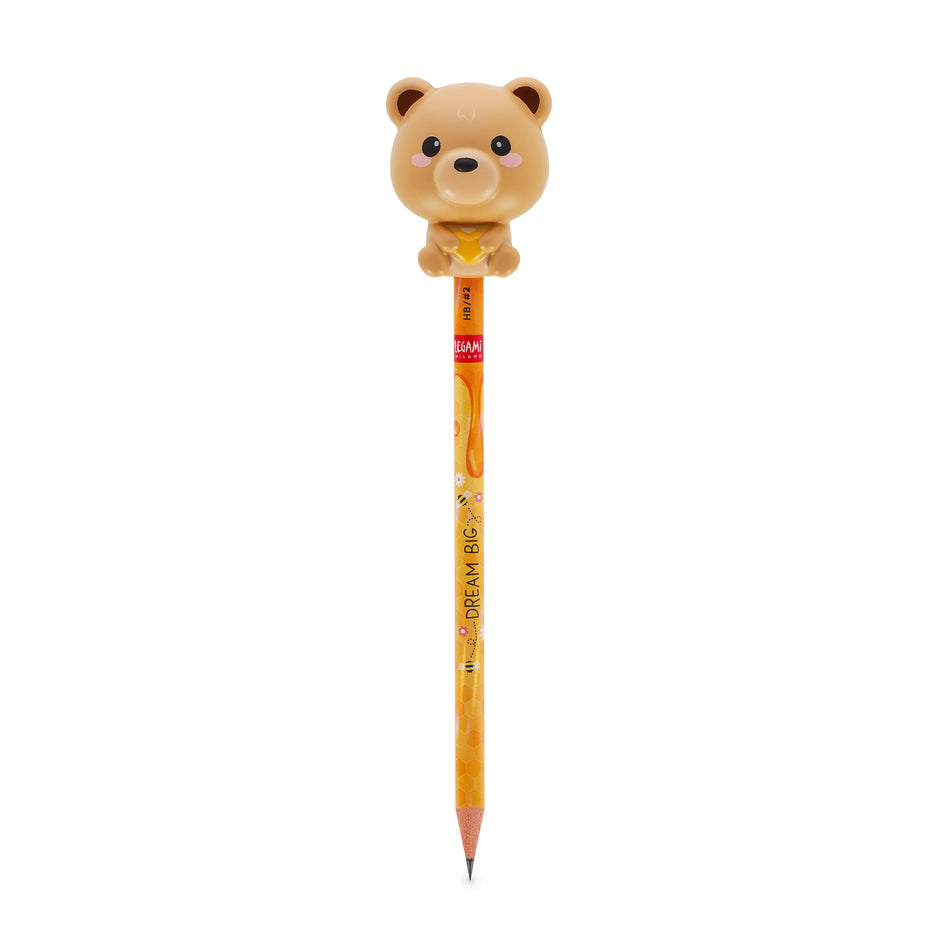 Lápis com boneco squishy Urso - Legami