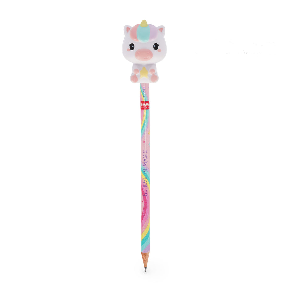 Lápis com boneco squishy Unicornio - Legami