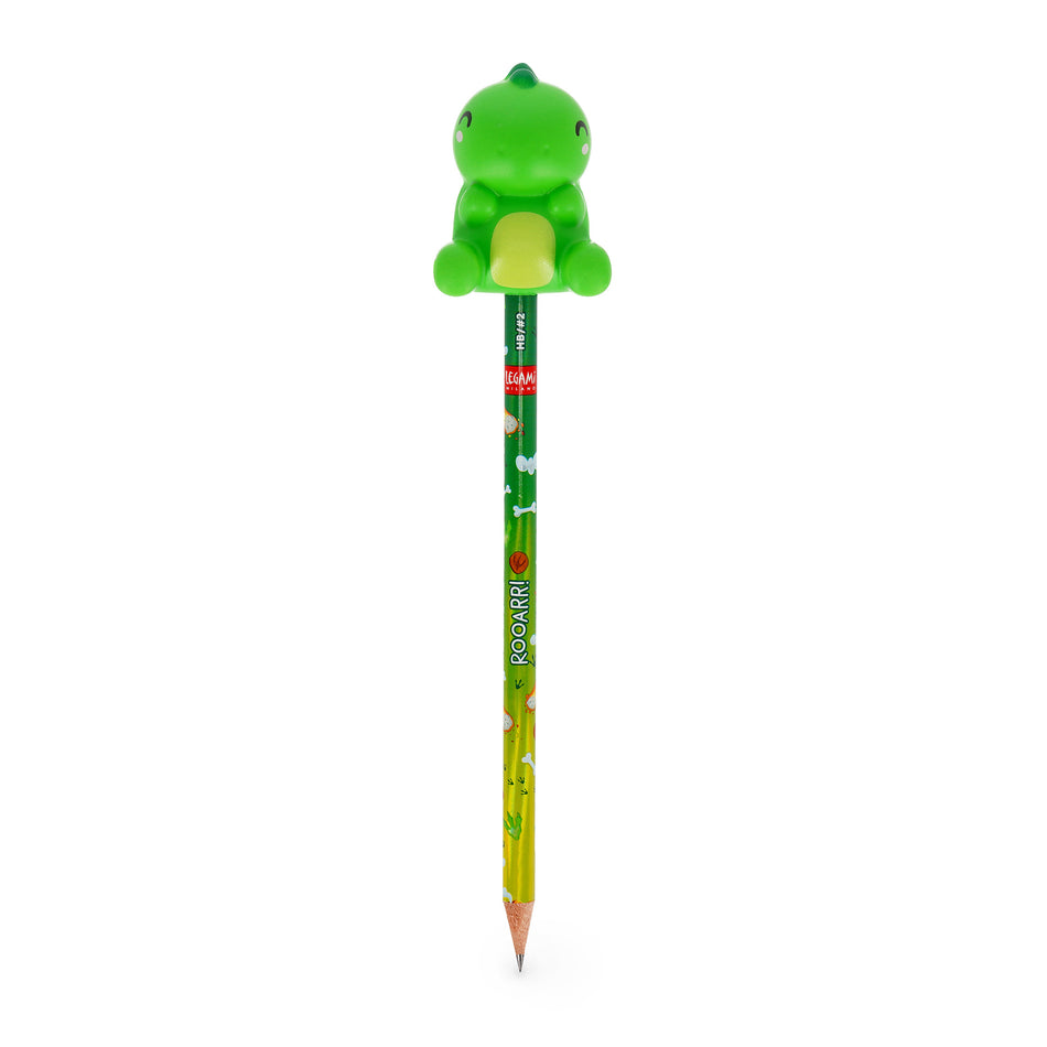 Lápis com boneco squishy Dinossauro - Legami