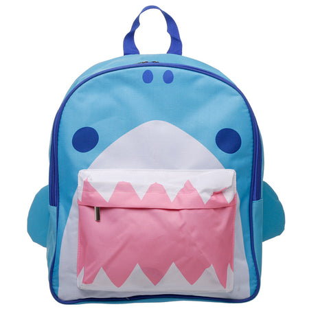 Mochila em Poliéster - Shark Cafe (Mandíbulas) - Papelaria Encantada