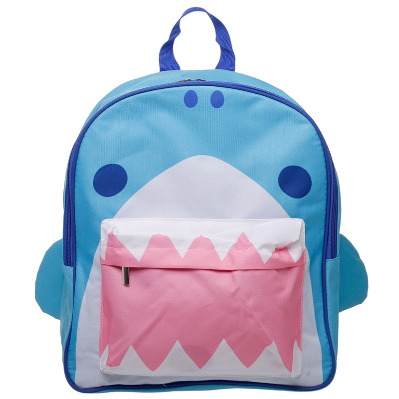 Mochila em Poliéster - Shark Cafe (Mandíbulas) - Papelaria Encantada