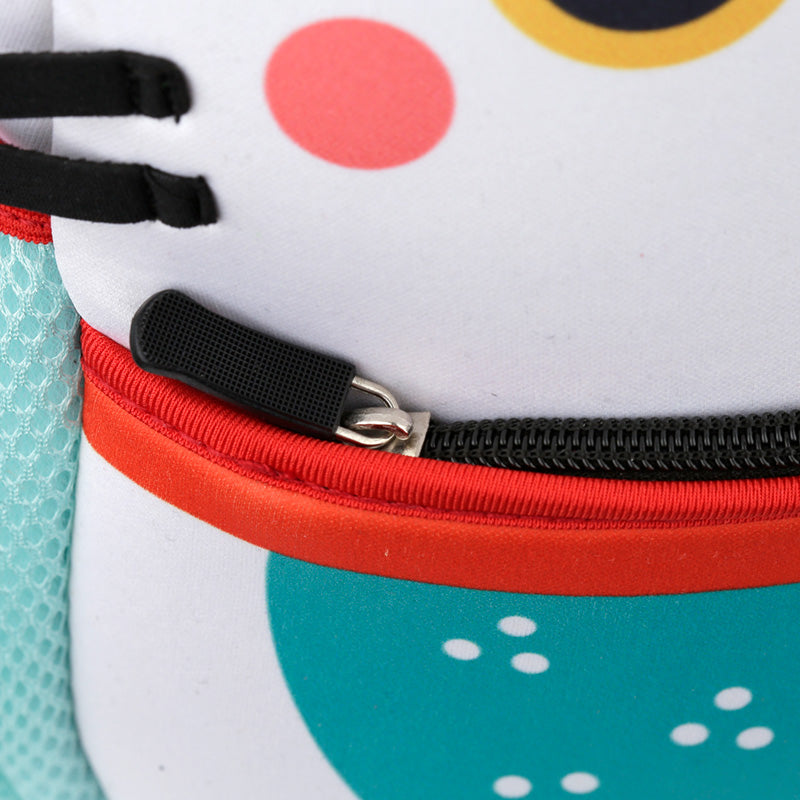 Mochila em Pano Neoprene - Gato Chinês da Sorte Maneki Neko - Papelaria Encantada