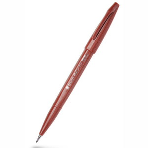Caneta Pincel Pentel Touch Brush Sign Pen – Castanho