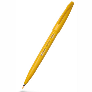 Caneta Pincel Pentel Touch Brush Sign Pen – Amarelo