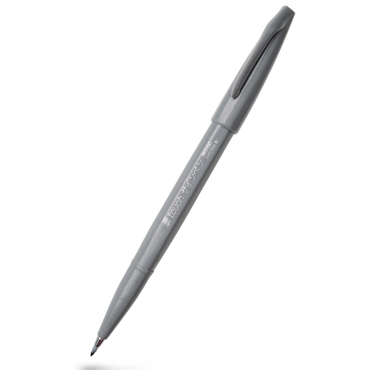 Caneta Pincel Pentel Touch Brush Sign Pen – Cinzento