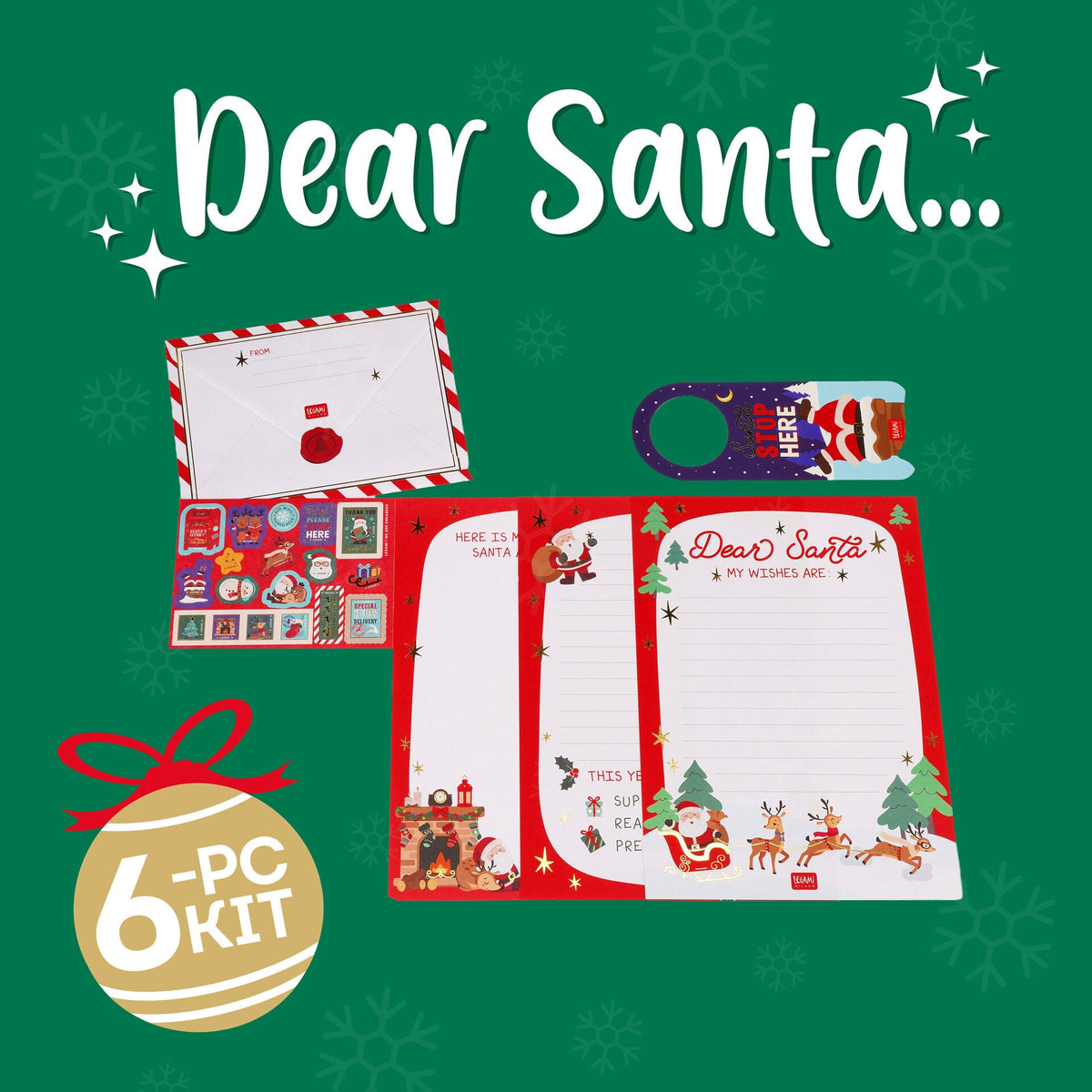 Kit Carta ao Pai Natal Legami Dear Santa…