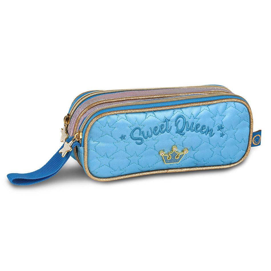 Estojo Duplo Sweet Queen Azul