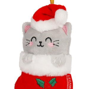 Enfeite de Natal em Peluche Legami Ho-Ho-Hornaments – Gato