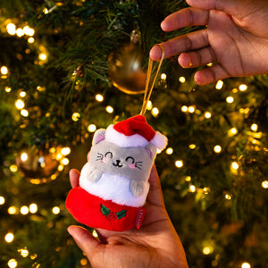 Enfeite de Natal em Peluche Legami Ho-Ho-Hornaments – Gato