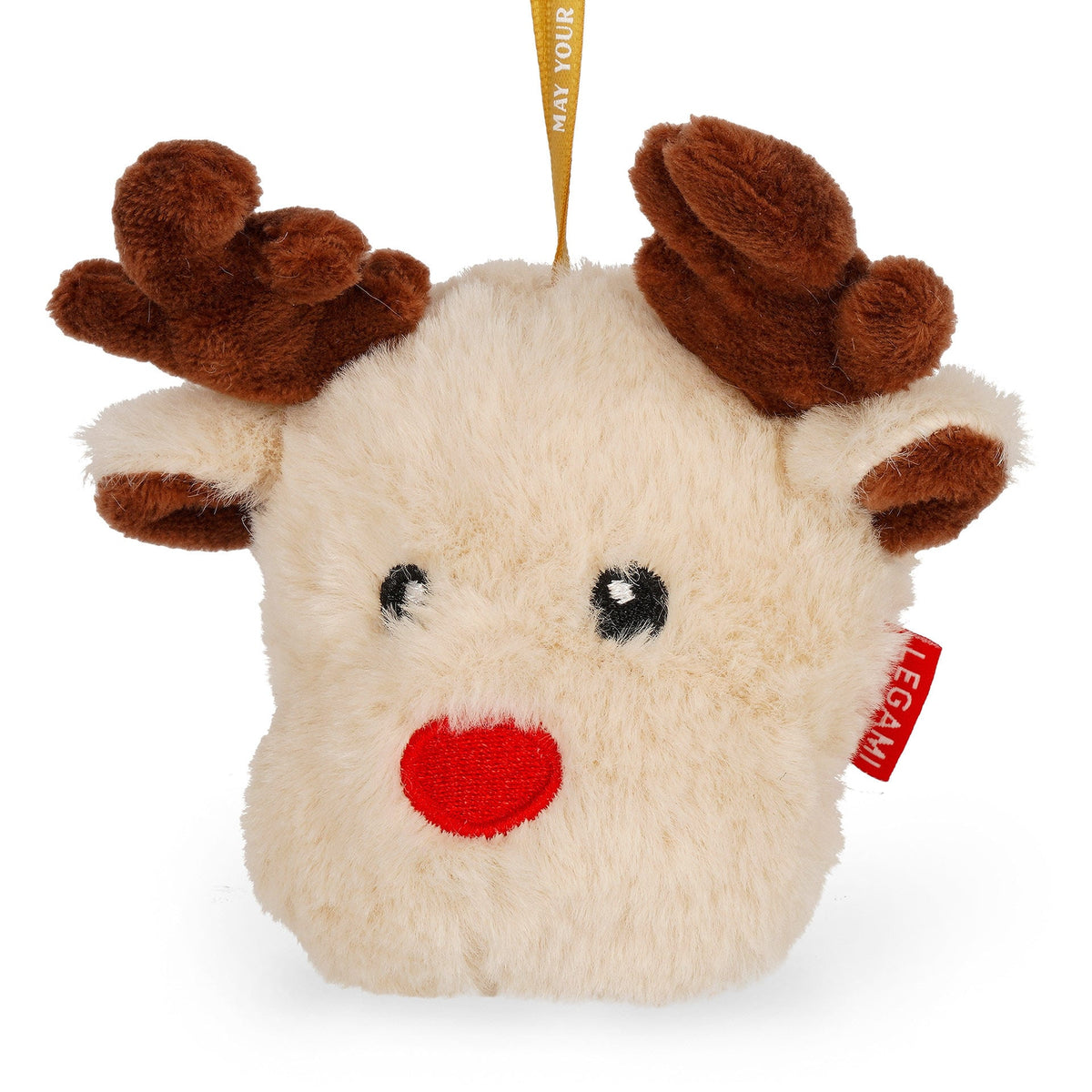 Enfeite de Natal em Peluche Legami Ho-Ho-Hornaments – Rena