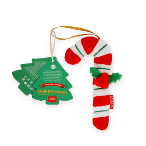 Enfeite de Natal em Peluche Legami Ho-Ho-Hornaments – Bengala de Natal
