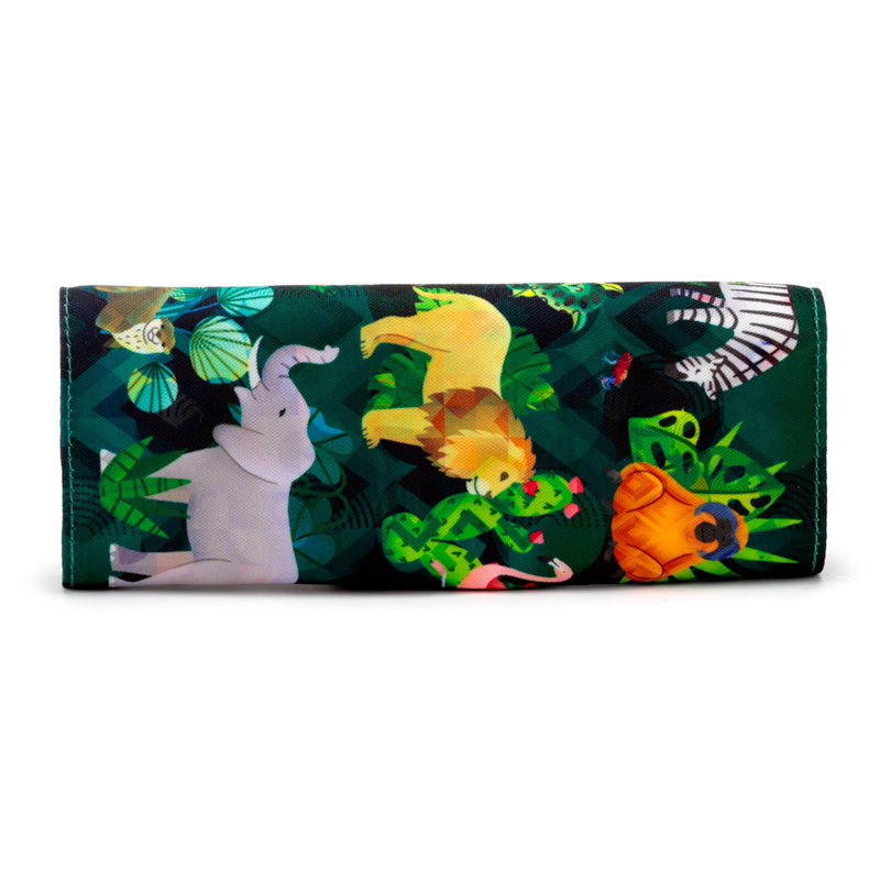 Reino Animal - Conjunto de 8 peças de papelaria reciclada em Lona - Papelaria Encantada