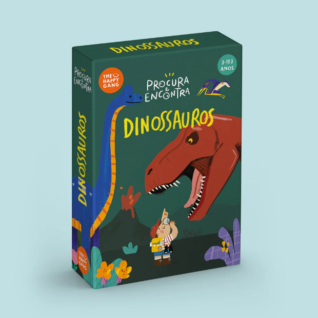 Procura e Encontra Dinossauros - The Happy Gang