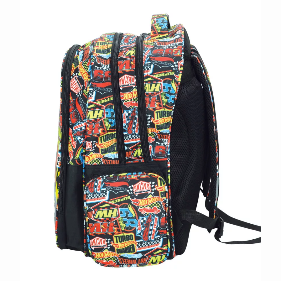 Mochila escolar Hot Wheels 46cm