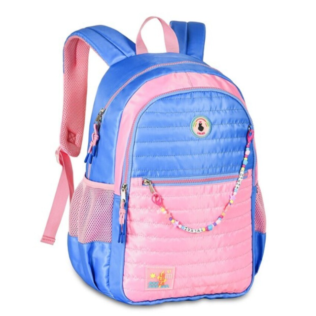 Mochila Luluca Rosa / Azul 45cm