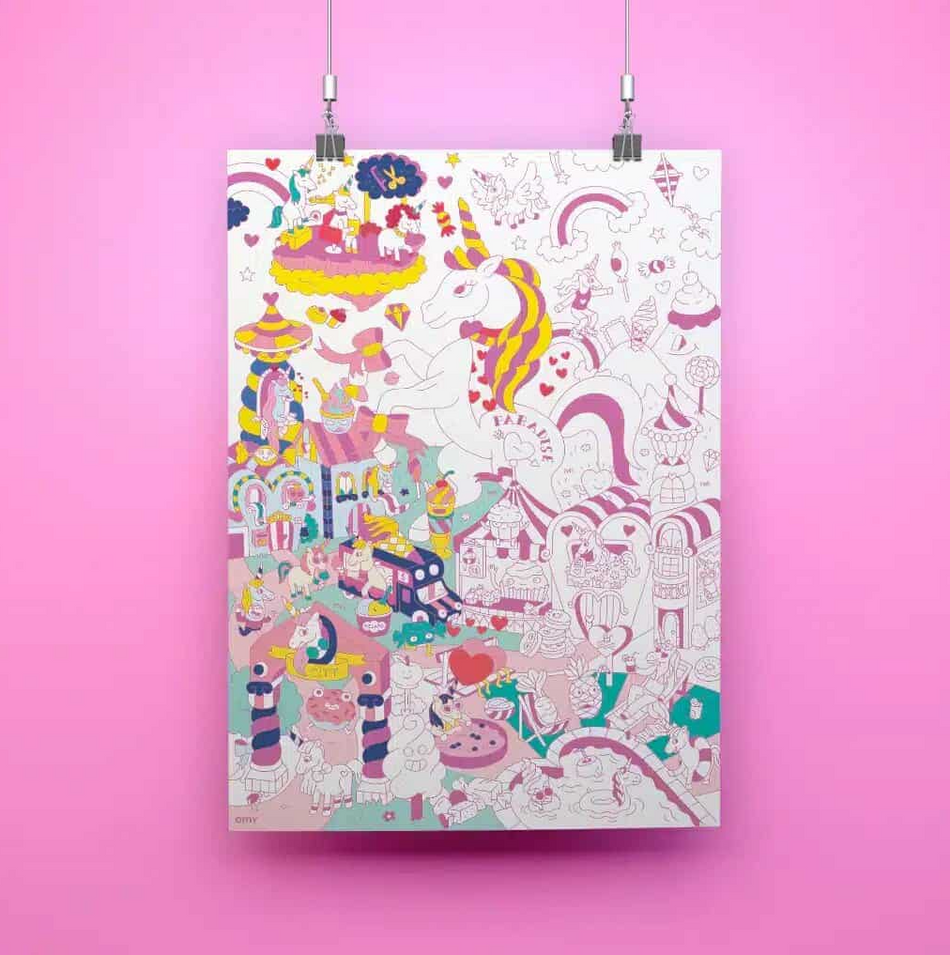 Omy Lily - Poster gigante para colorir