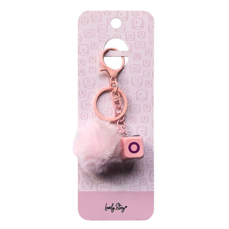 Porta-Chaves com Tecla O Rosa – Lovely Story