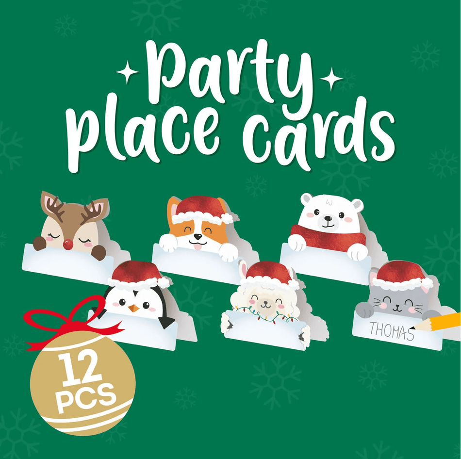 Conjunto de 12 etiquetas de Natal