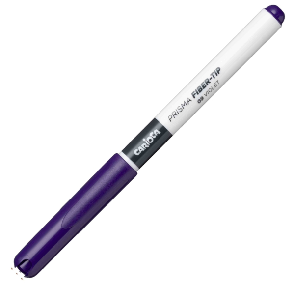 Marcador Carioca plus Prisma fiber-tip Violeta