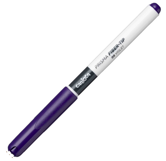 Marcador Carioca plus Prisma fiber-tip Violeta
